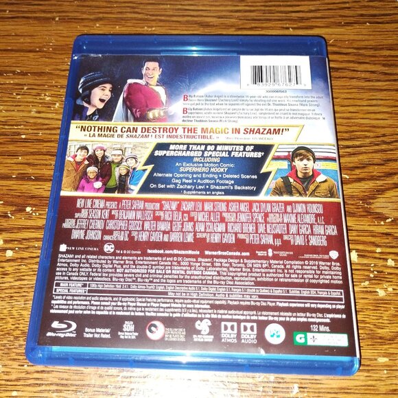 Shazam ! (Blu-ray, 2-Disc Set, Canadian, 2019) - Picture 5 of 5